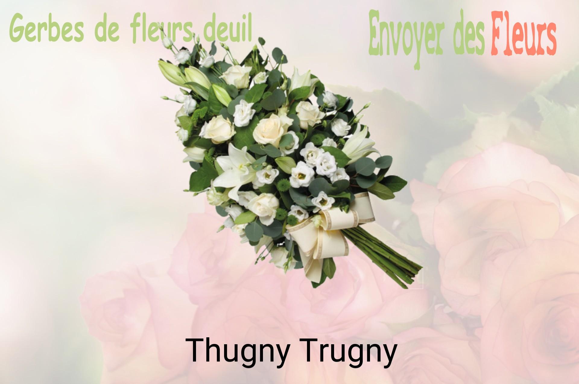 Gerbe de fleurs de deuil livrée à Thugny-Trugny